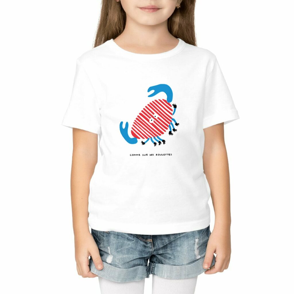 T-shirt enfant Crabe | Les Claudies