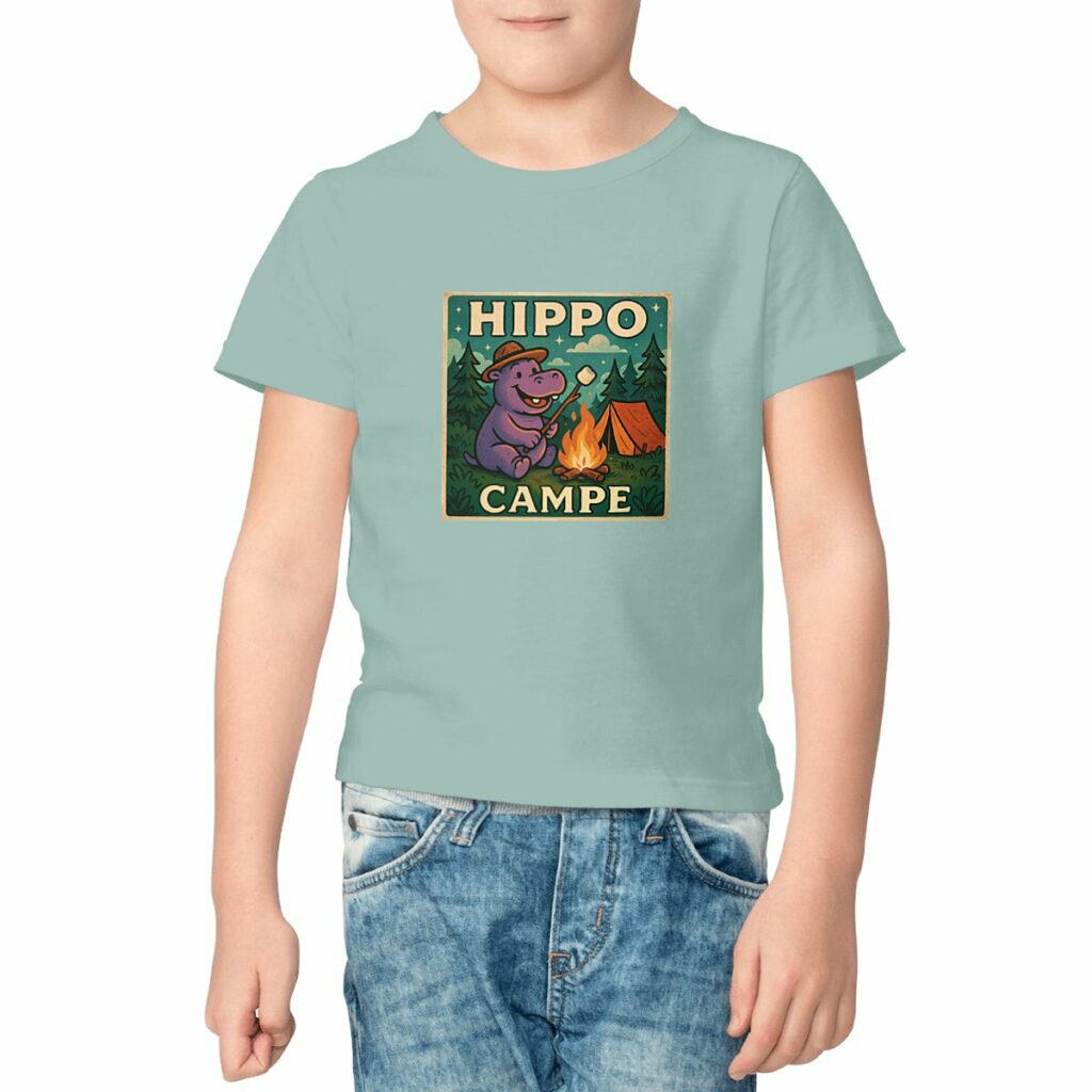 T-shirt enfant Hippo Campe