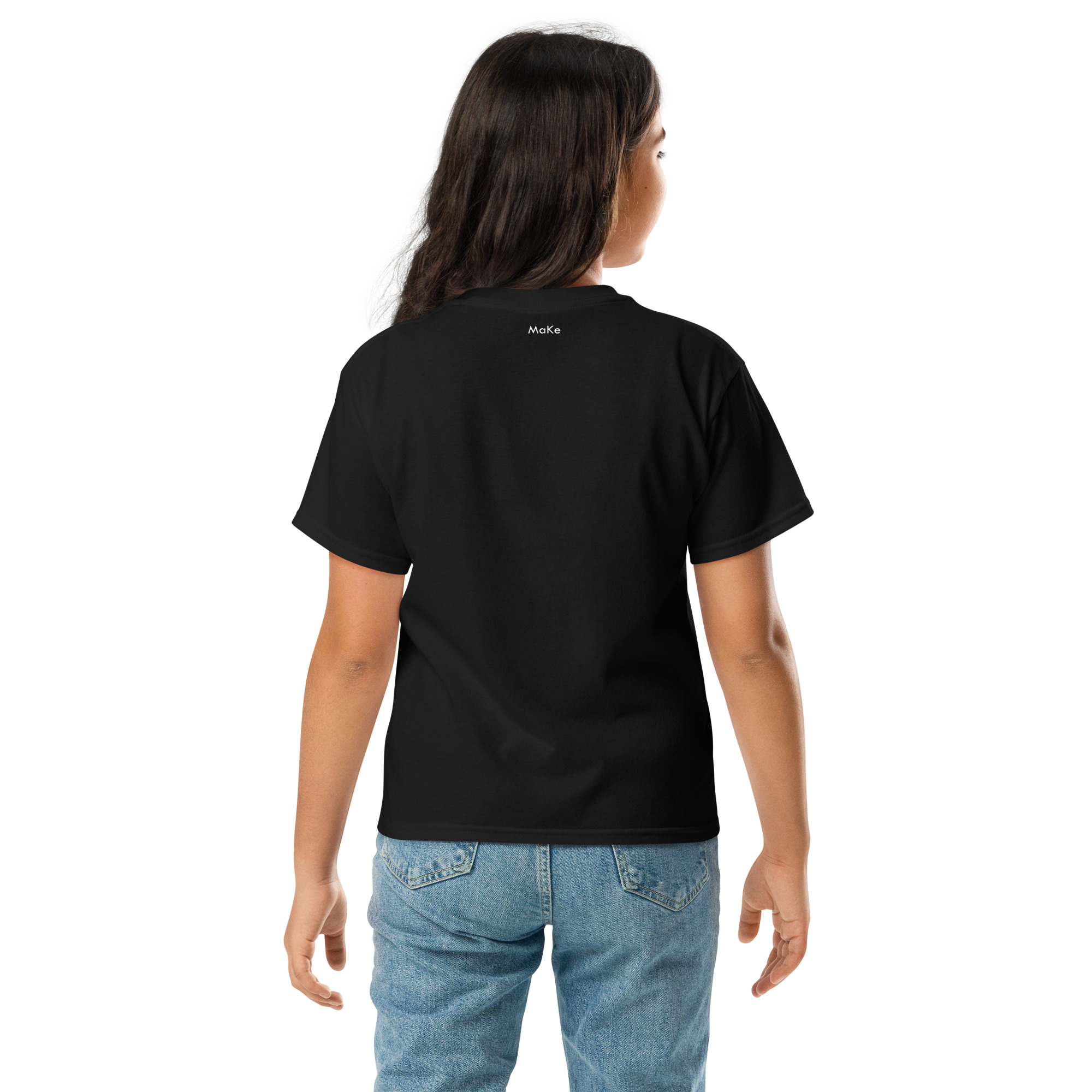Dos du t-shirt MaKe Collector Le Mecha au cerf-volant, coloris noir