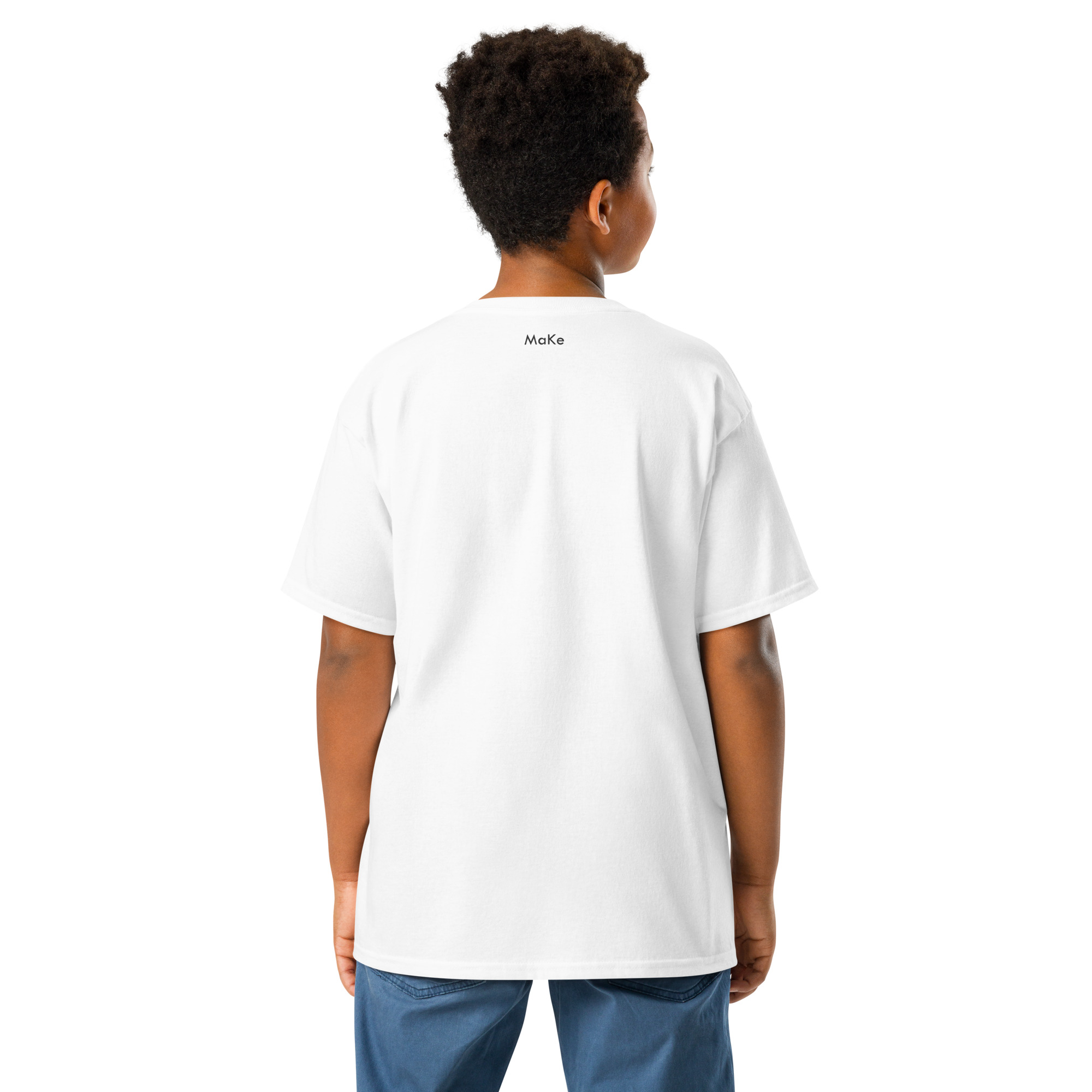 Dos du t-shirt MaKe Collector Le Dragon céleste, coloris blanc